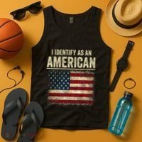I Identify As An American Flag Tank Top thumb 4