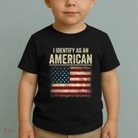 I Identify As An American Flag Toddler T-Shirt thumb 2