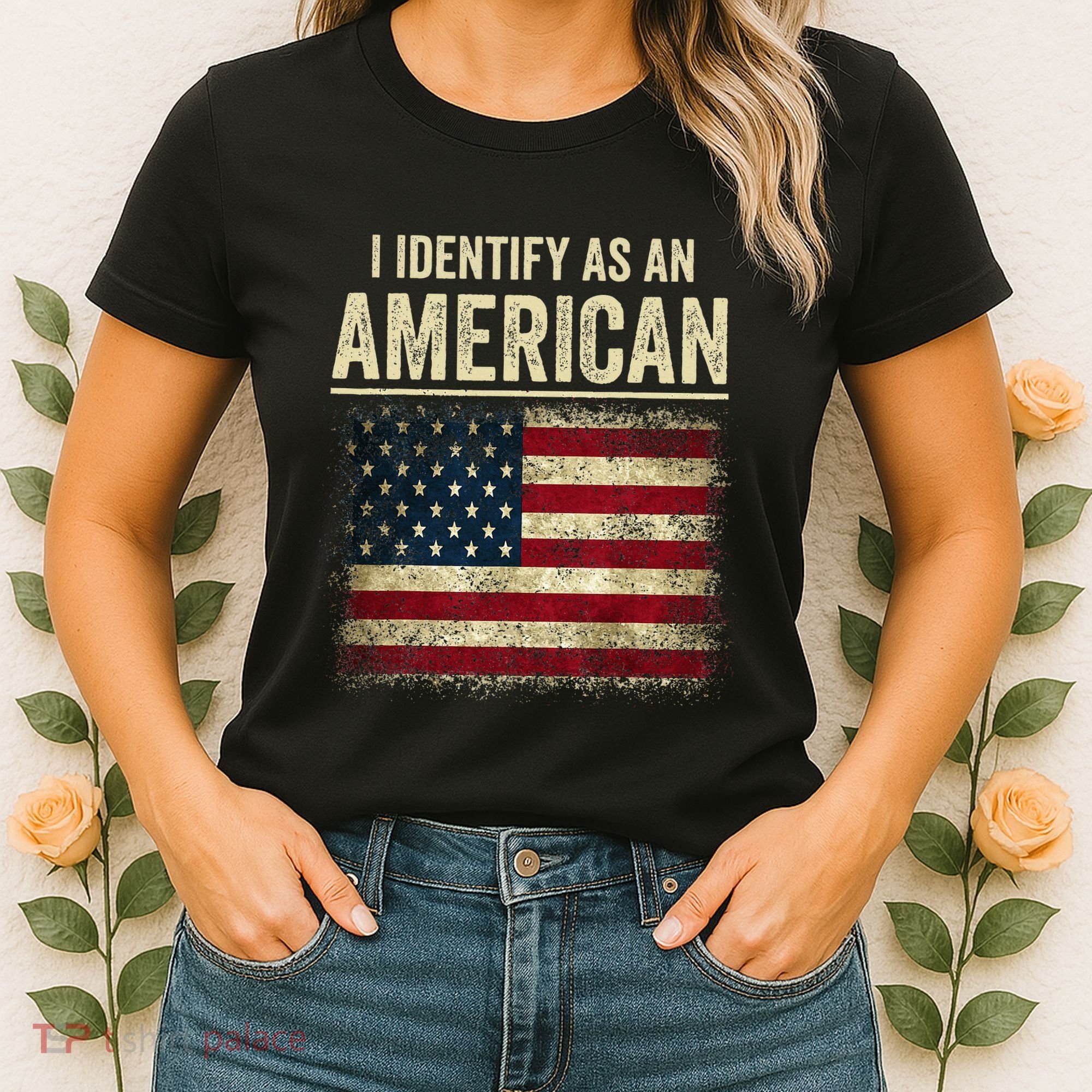 I Identify As An American Flag Women's T-Shirt