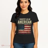 I Identify As An American Flag Women's T-Shirt thumb 4