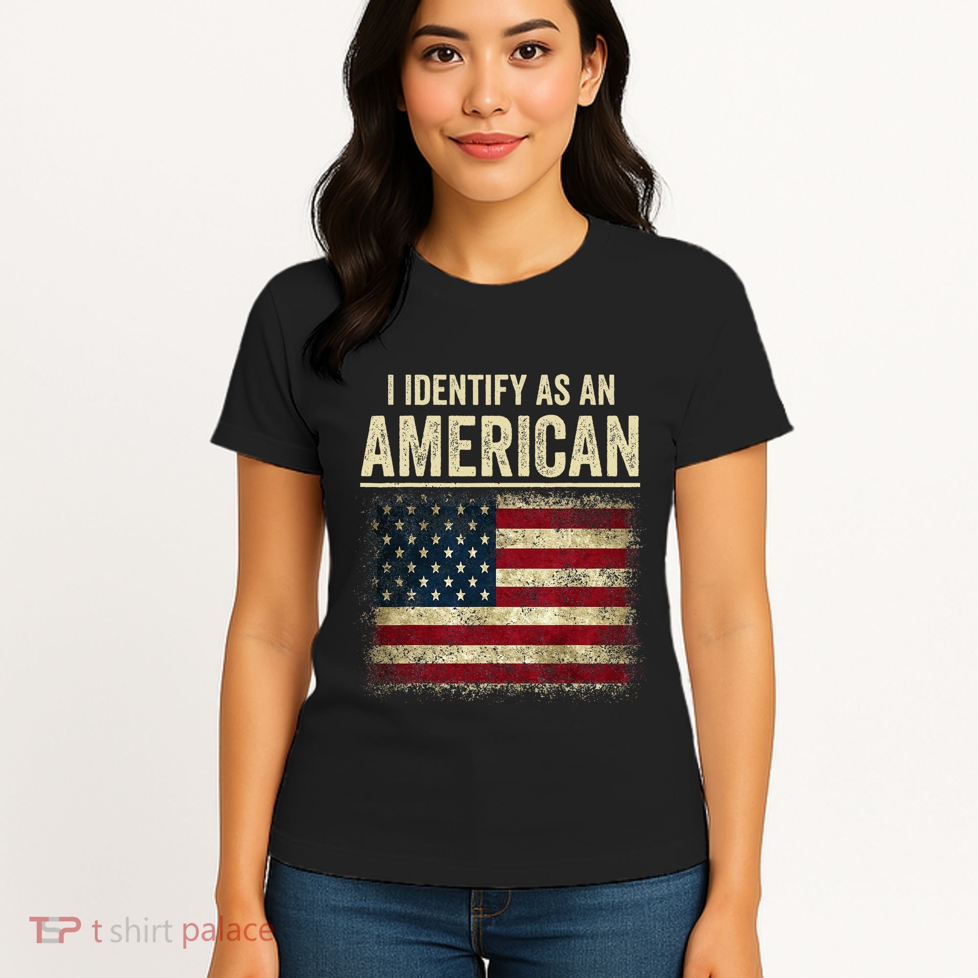 I Identify As An American Flag Women's T-Shirt