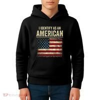 I Identify As An American Flag Kids Hoodie thumb 4