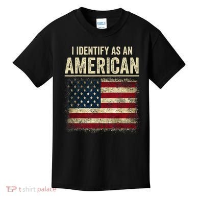 I Identify As An American Flag Kids T-Shirt
