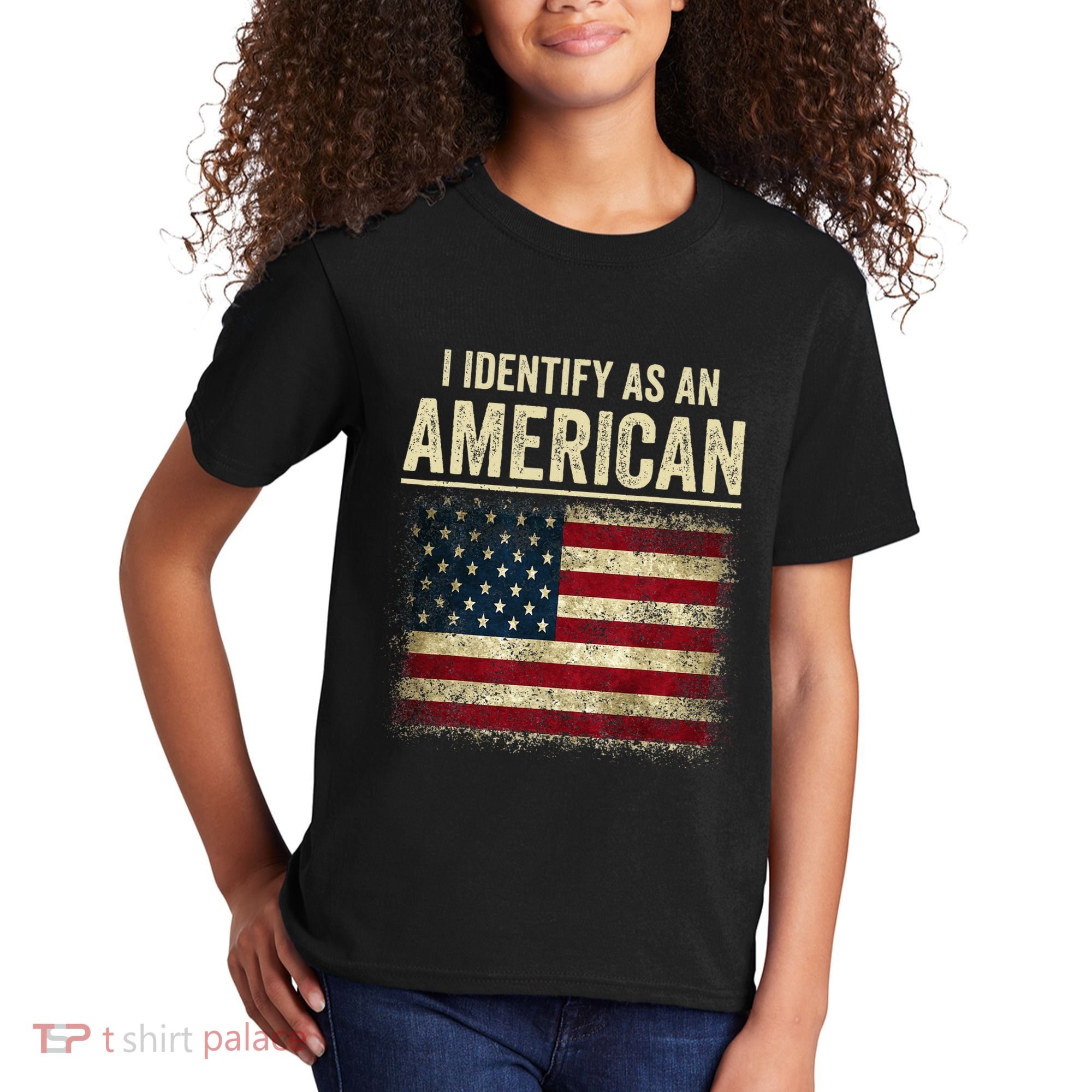 I Identify As An American Flag Kids T-Shirt