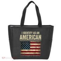 I Identify As An American Flag Tote Bag thumb 0