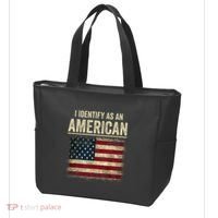 I Identify As An American Flag Tote Bag thumb 3