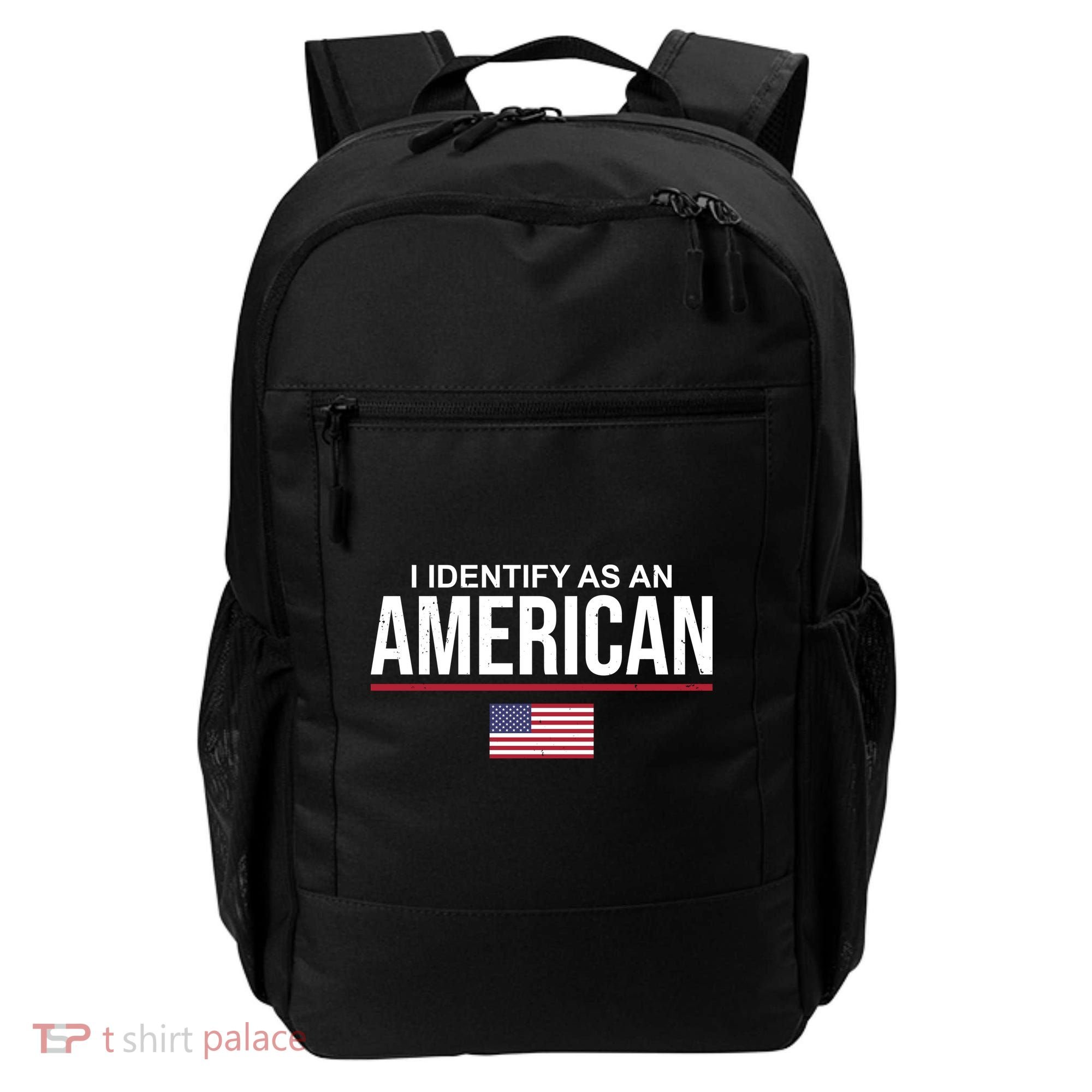 I Identify As An American USA Flag Backpack