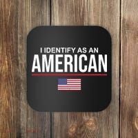 I Identify As An American USA Flag Coaster thumb 0