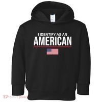 I Identify As An American USA Flag Toddler Hoodie thumb 0