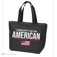 I Identify As An American USA Flag Tote Bag thumb 3