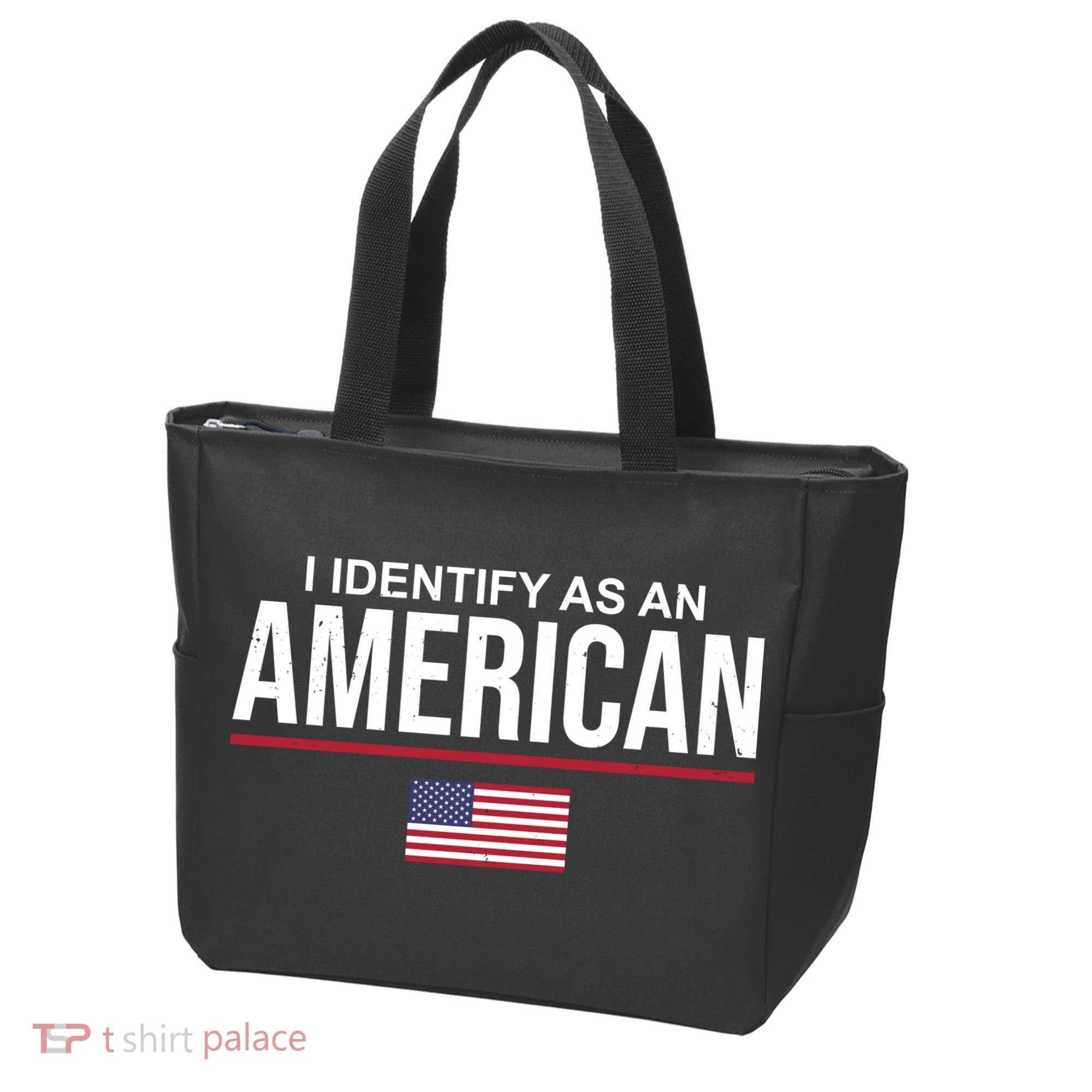 I Identify As An American USA Flag Tote Bag