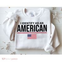 I Identify As An American USA Flag Sweatshirt thumb 2