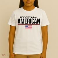 I Identify As An American USA Flag T-Shirt thumb 4