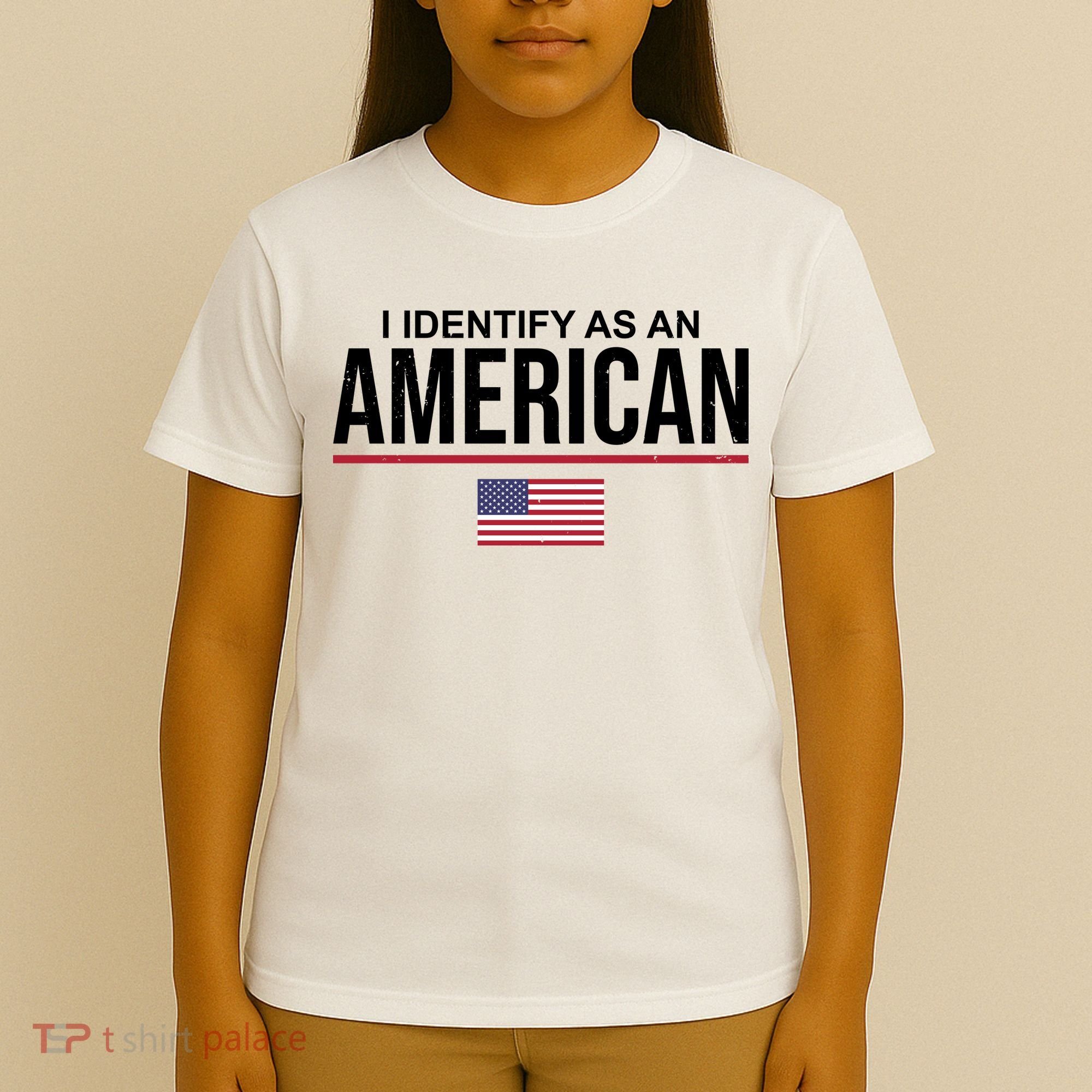I Identify As An American USA Flag T-Shirt