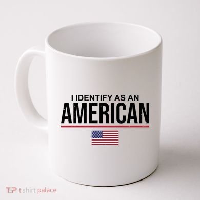 I Identify As An American USA Flag Coffee Mug