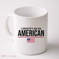 I Identify As An American USA Flag Coffee Mug thumb 0