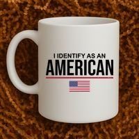 I Identify As An American USA Flag Coffee Mug thumb 2