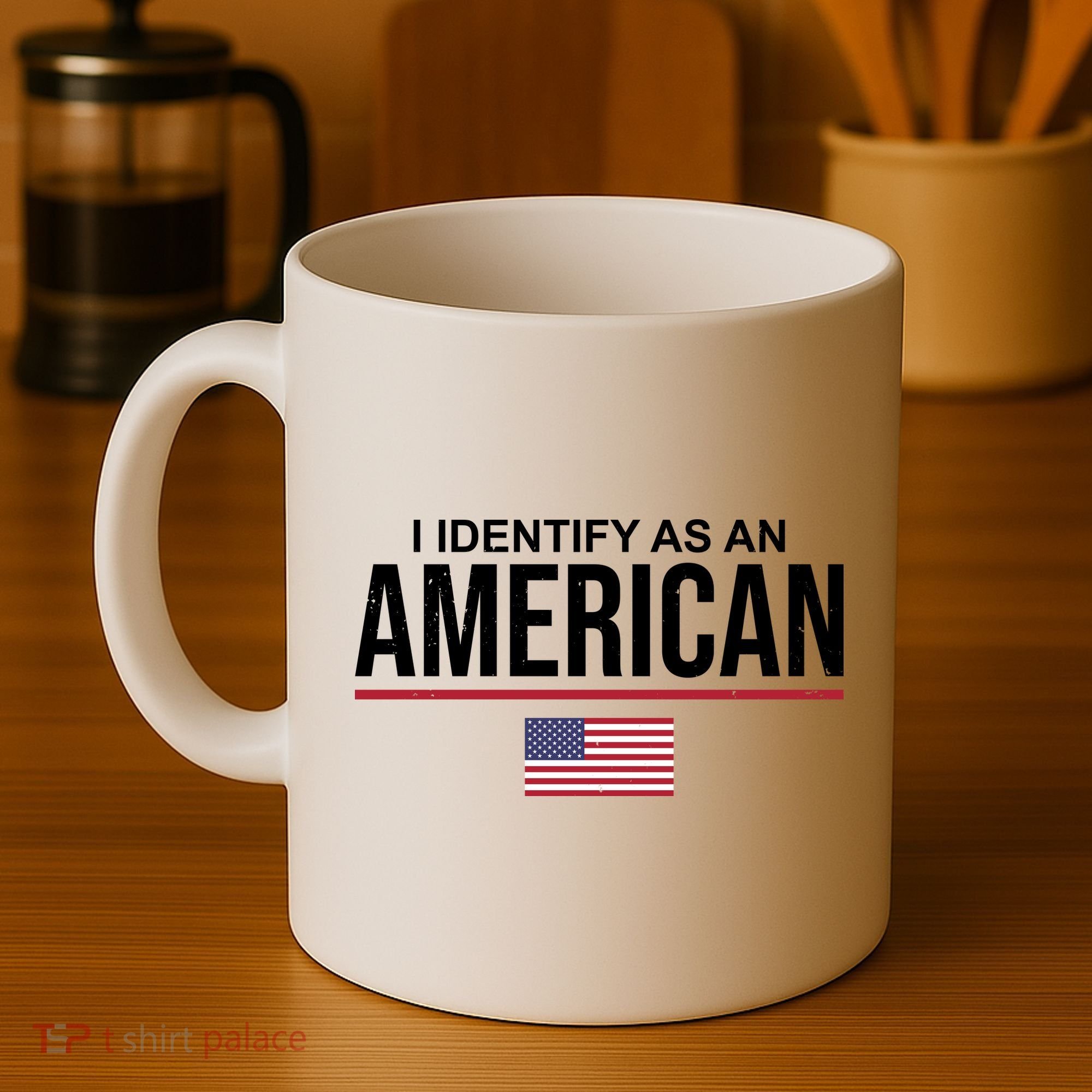 I Identify As An American USA Flag Coffee Mug