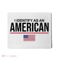 I Identify As An American USA Flag Mousepad thumb 0