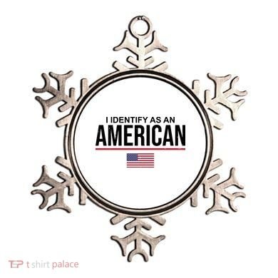 I Identify As An American USA Flag Ornament