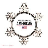 I Identify As An American USA Flag Ornament thumb 0