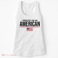 I Identify As An American USA Flag Women's Tank Top thumb 0