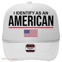 I Identify As An American USA Flag Hat thumb 0