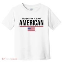 I Identify As An American USA Flag Toddler T-Shirt thumb 0