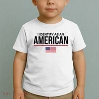 I Identify As An American USA Flag Toddler T-Shirt thumb 2