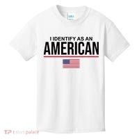 I Identify As An American USA Flag Kids T-Shirt thumb 0