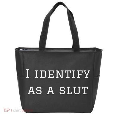 I Identify As A Slut Tote Bag