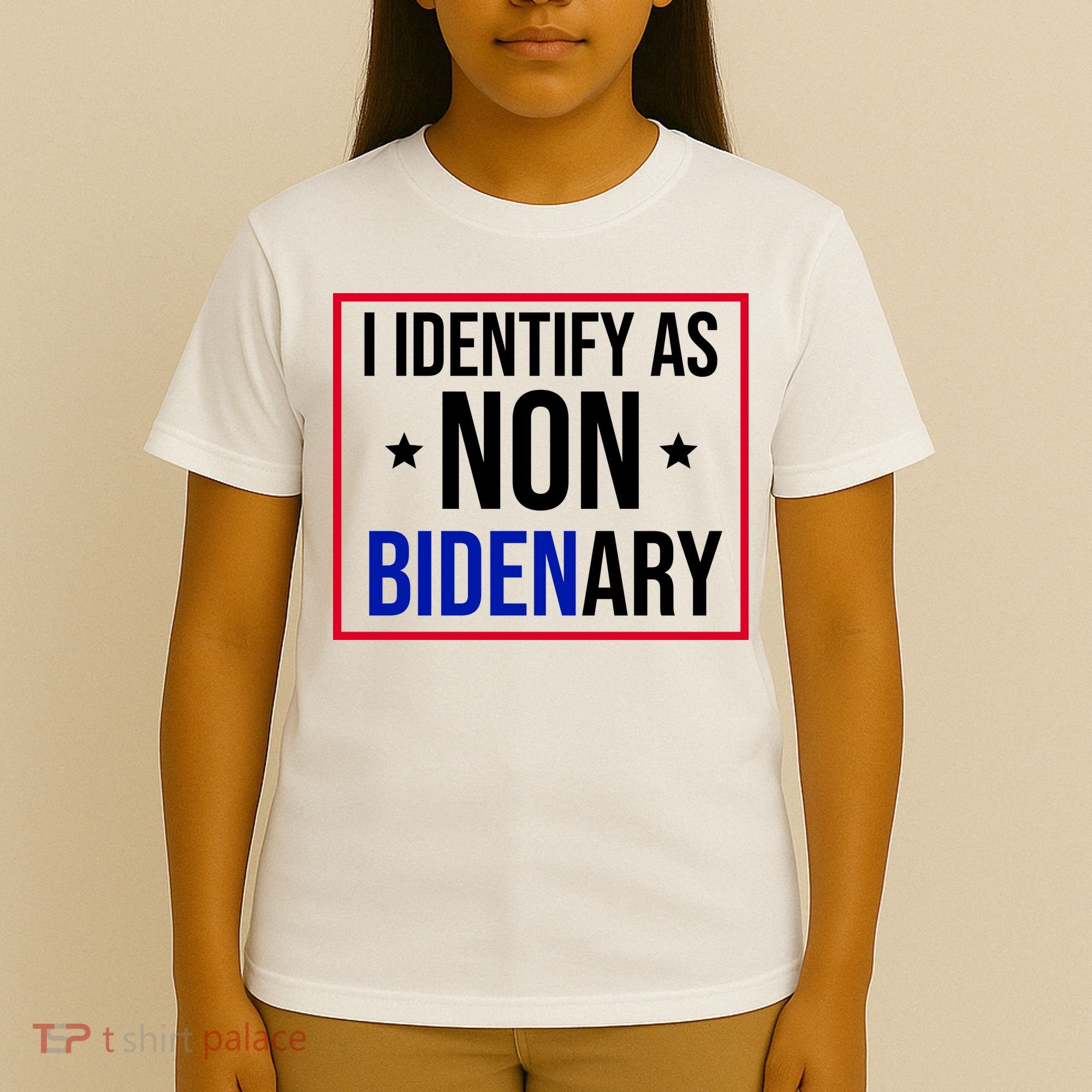 I Identify As Non Bidenary Anti Biden Funny T-Shirt