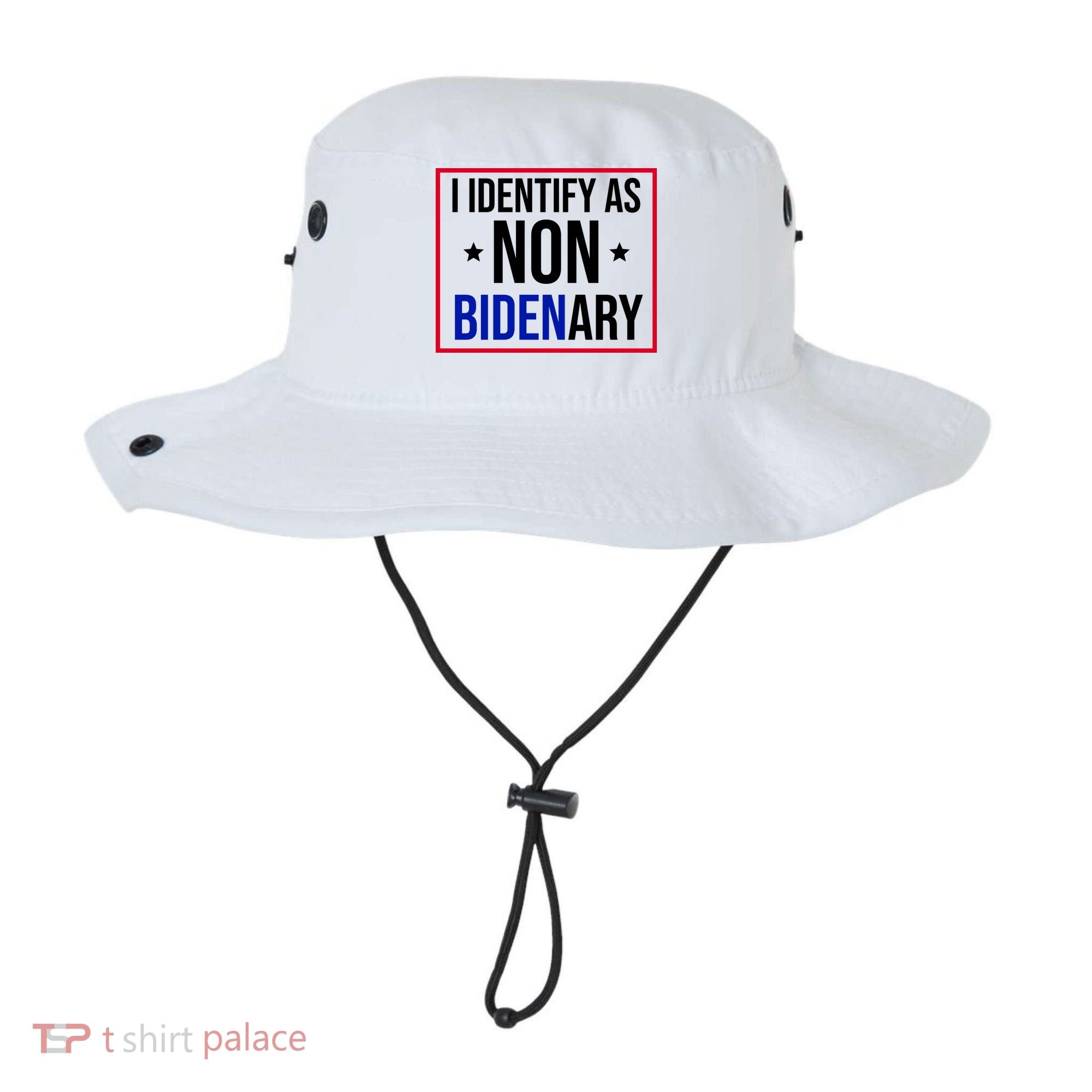 I Identify As Non Bidenary Anti Biden Funny Bucket Hat