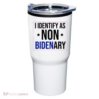 I Identify As Non Bidenary Anti Biden Funny Tumbler