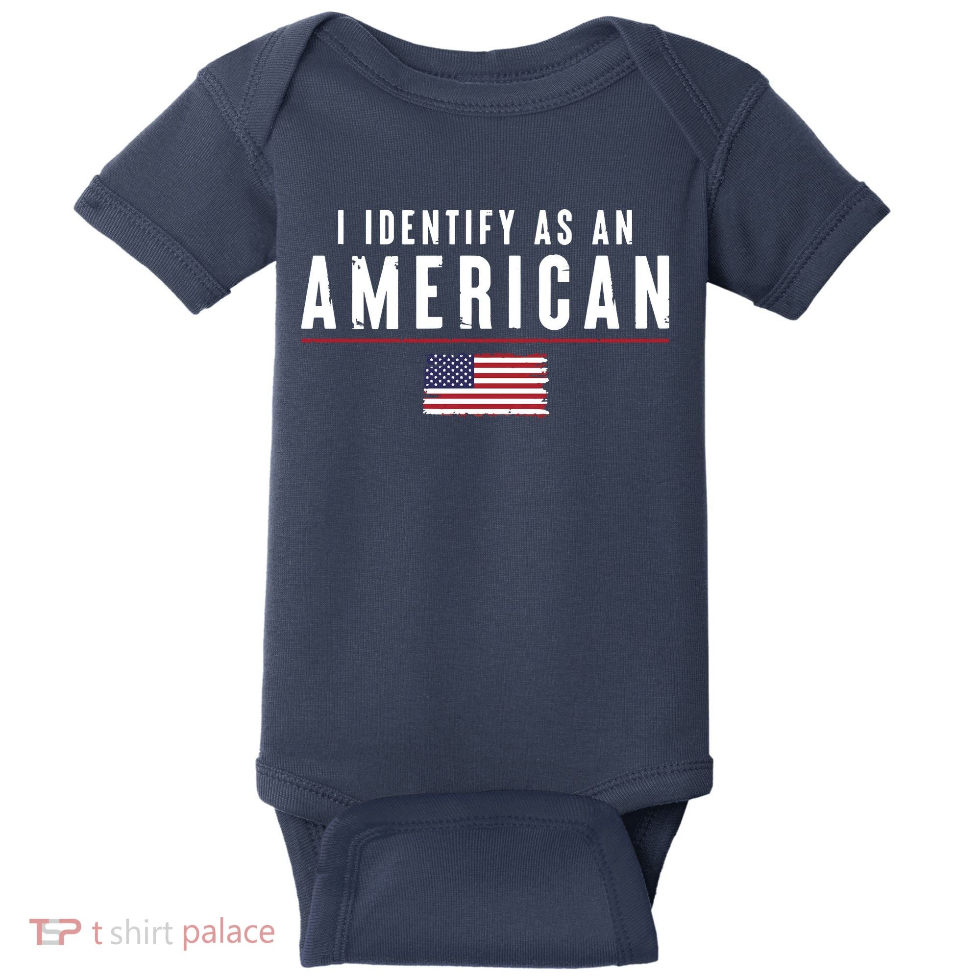 I Identify As An American Baby Bodysuit
