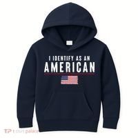 I Identify As An American Kids Hoodie thumb 0
