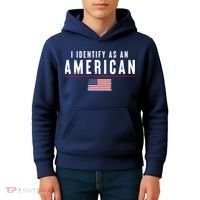 I Identify As An American Kids Hoodie thumb 4