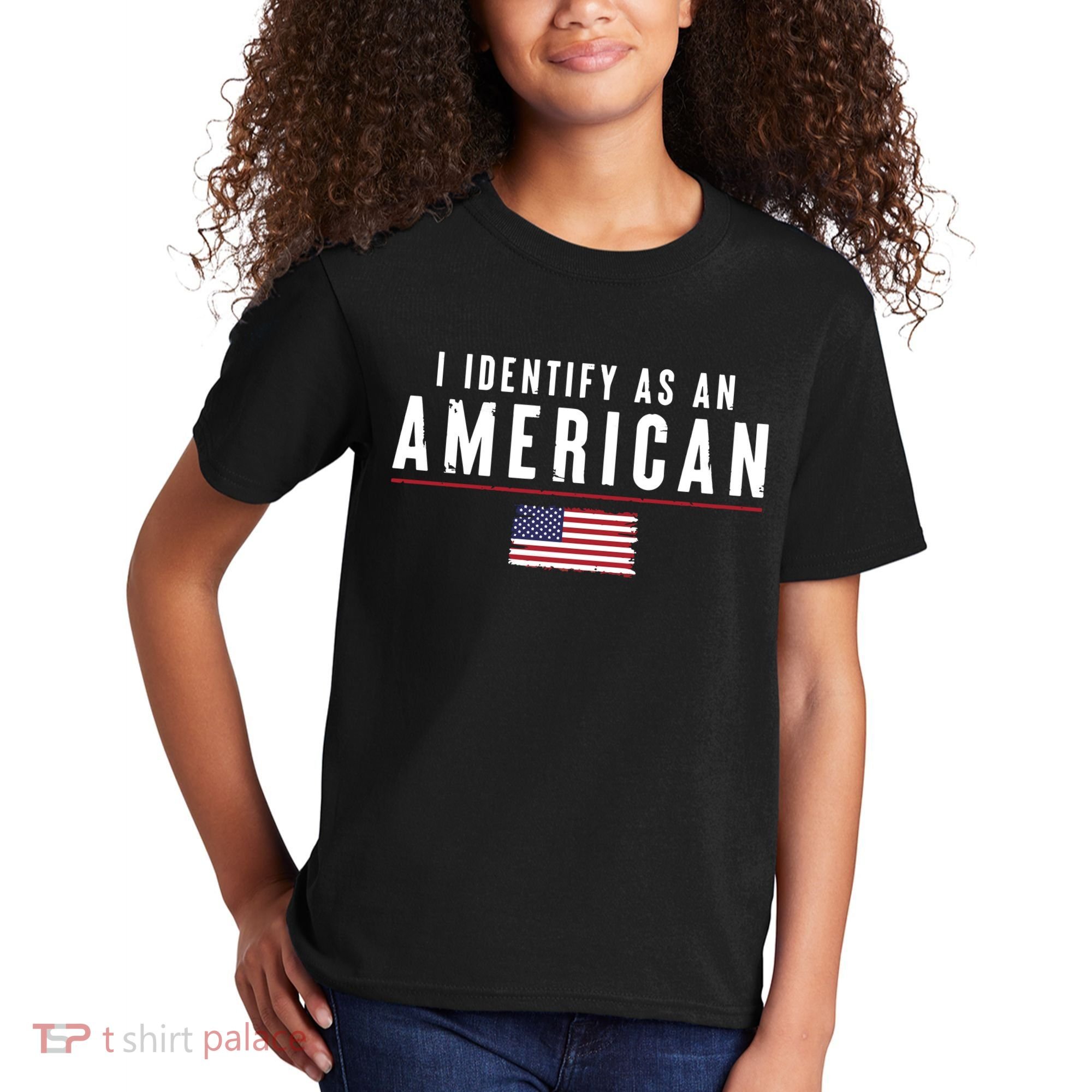 I Identify As An American Kids T-Shirt