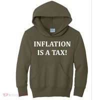Inflation Is A Tax Kids Hoodie thumb 0