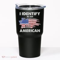 I Identify As An American Politics US Flag Proud American Tumbler thumb 0