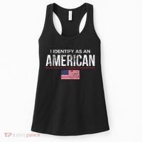 I Identify As An American No Identity Politics Usa Women's Tank Top thumb 0