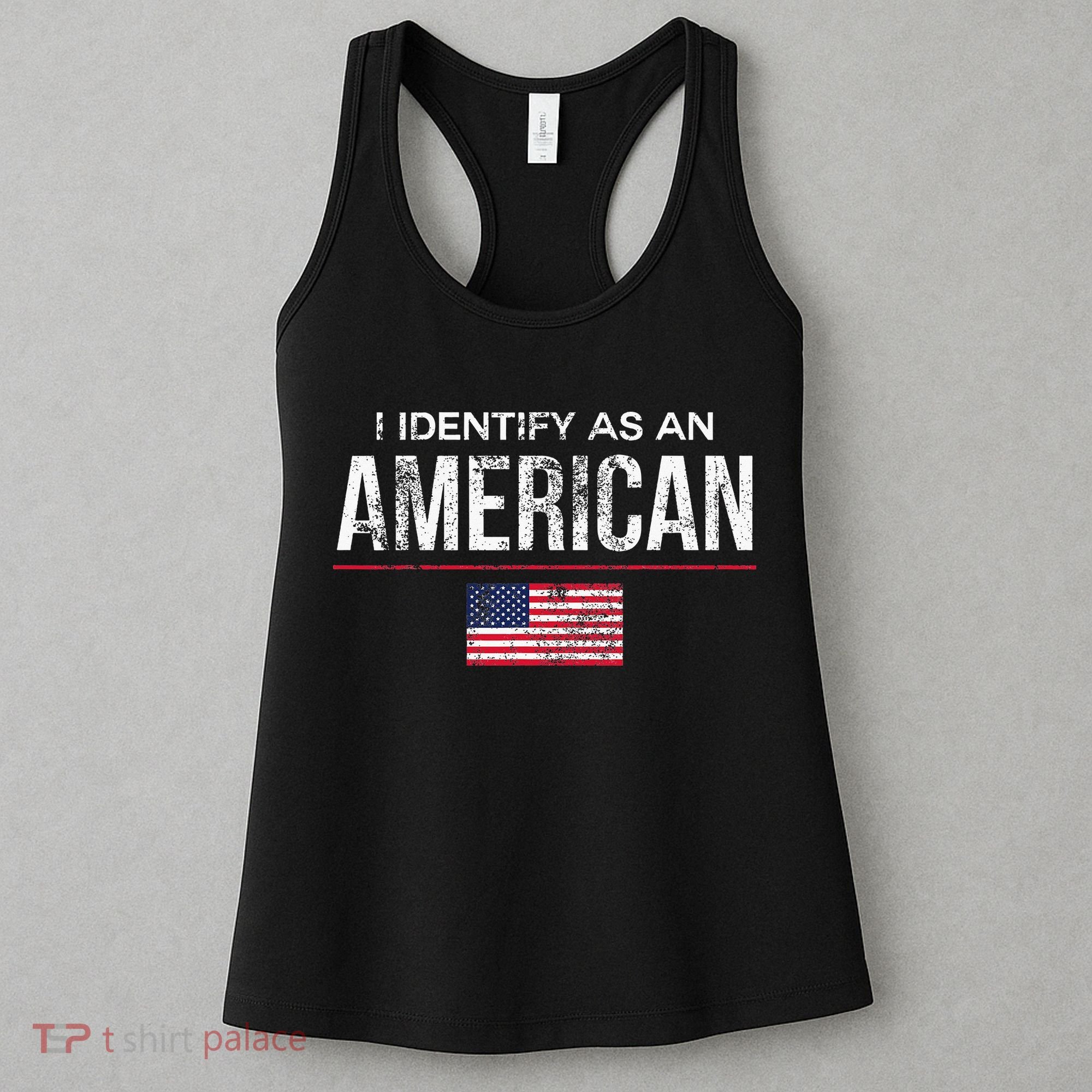 I Identify As An American No Identity Politics Usa Women's Tank Top
