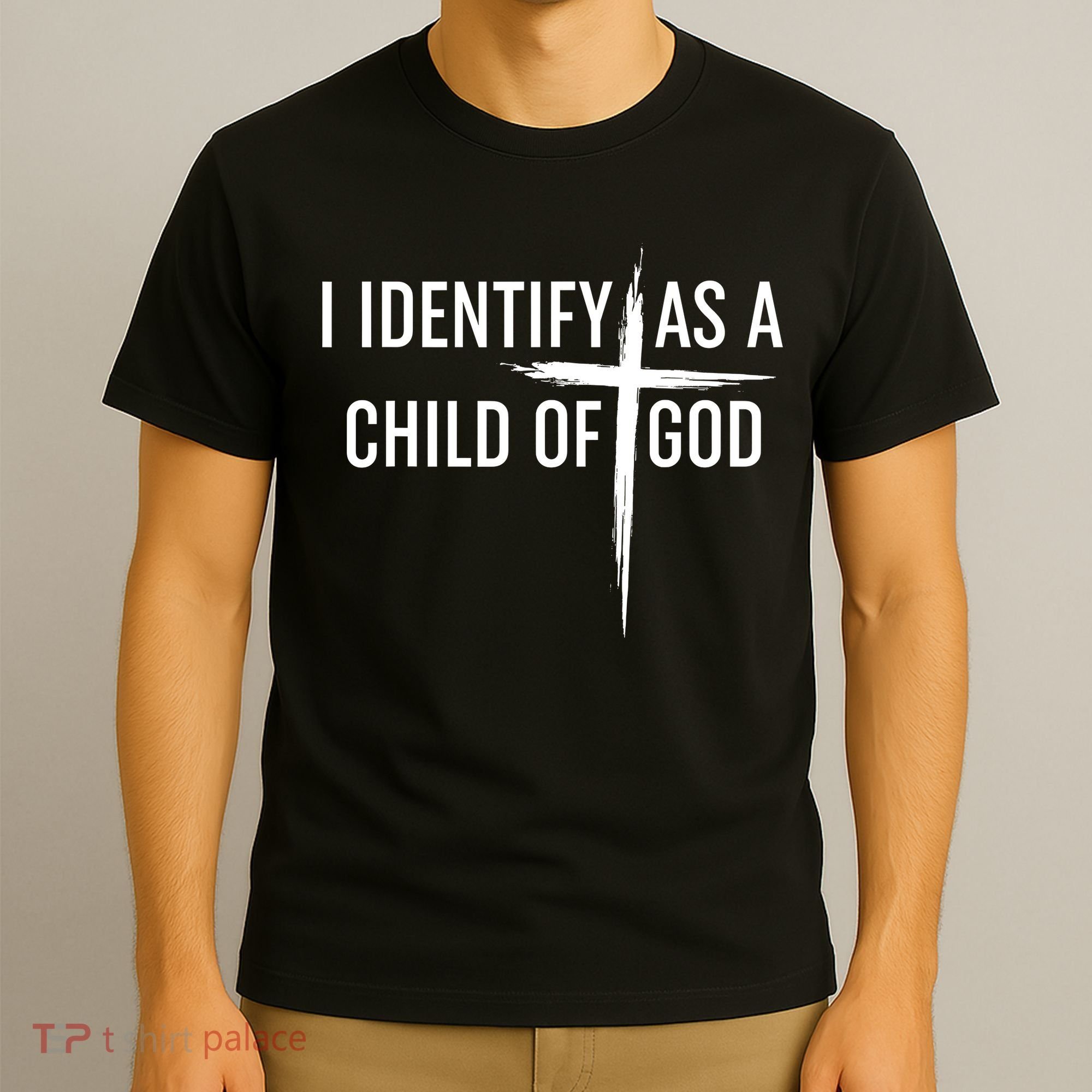 I Identify As A Child Of God Christian Funny T-Shirt