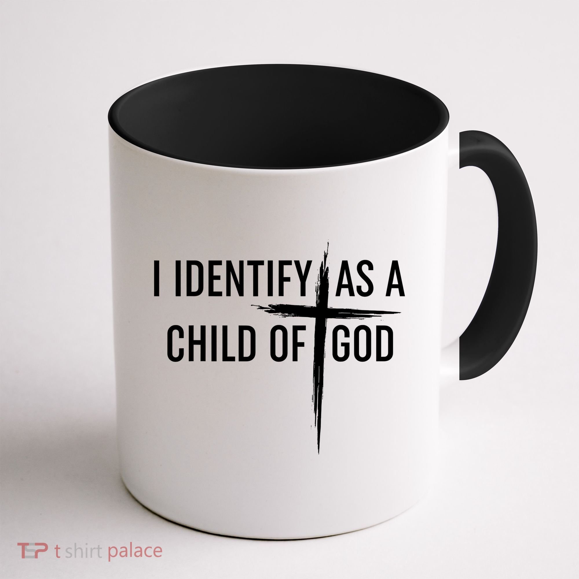 I Identify As A Child Of God Christian Funny Coffee Mug