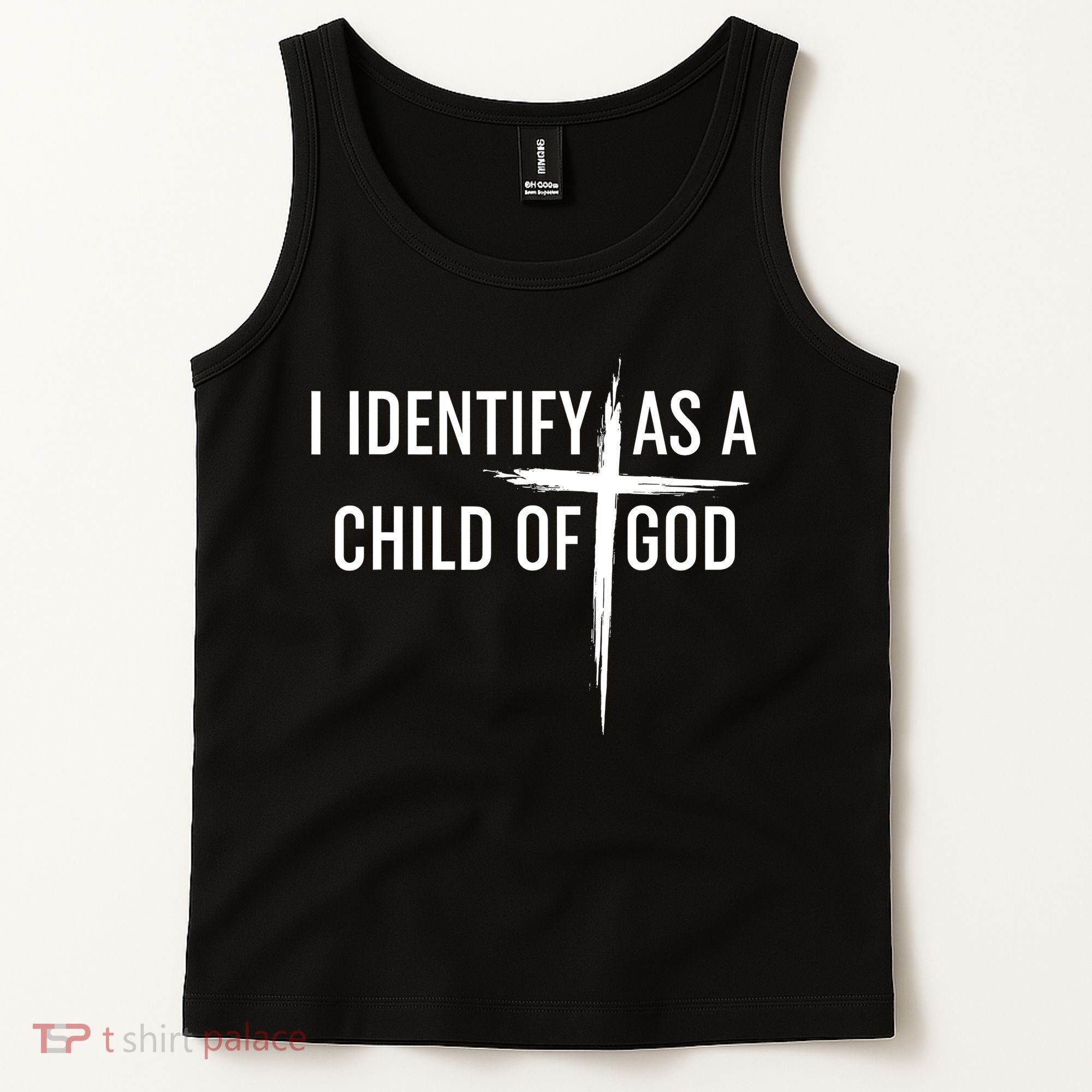 I Identify As A Child Of God Christian Funny Tank Top