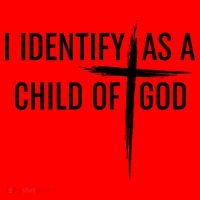 I Identify As A Child Of God Christian Funny Santa Hat thumb 1