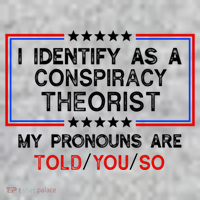 I Identify As A Conspiracy Theorist Pronouns Are Told You So Toddler T-Shirt thumb 2