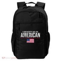 I Identify As An American USA FLAG Backpack thumb 0