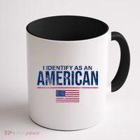 I Identify As An American USA FLAG Coffee Mug thumb 1