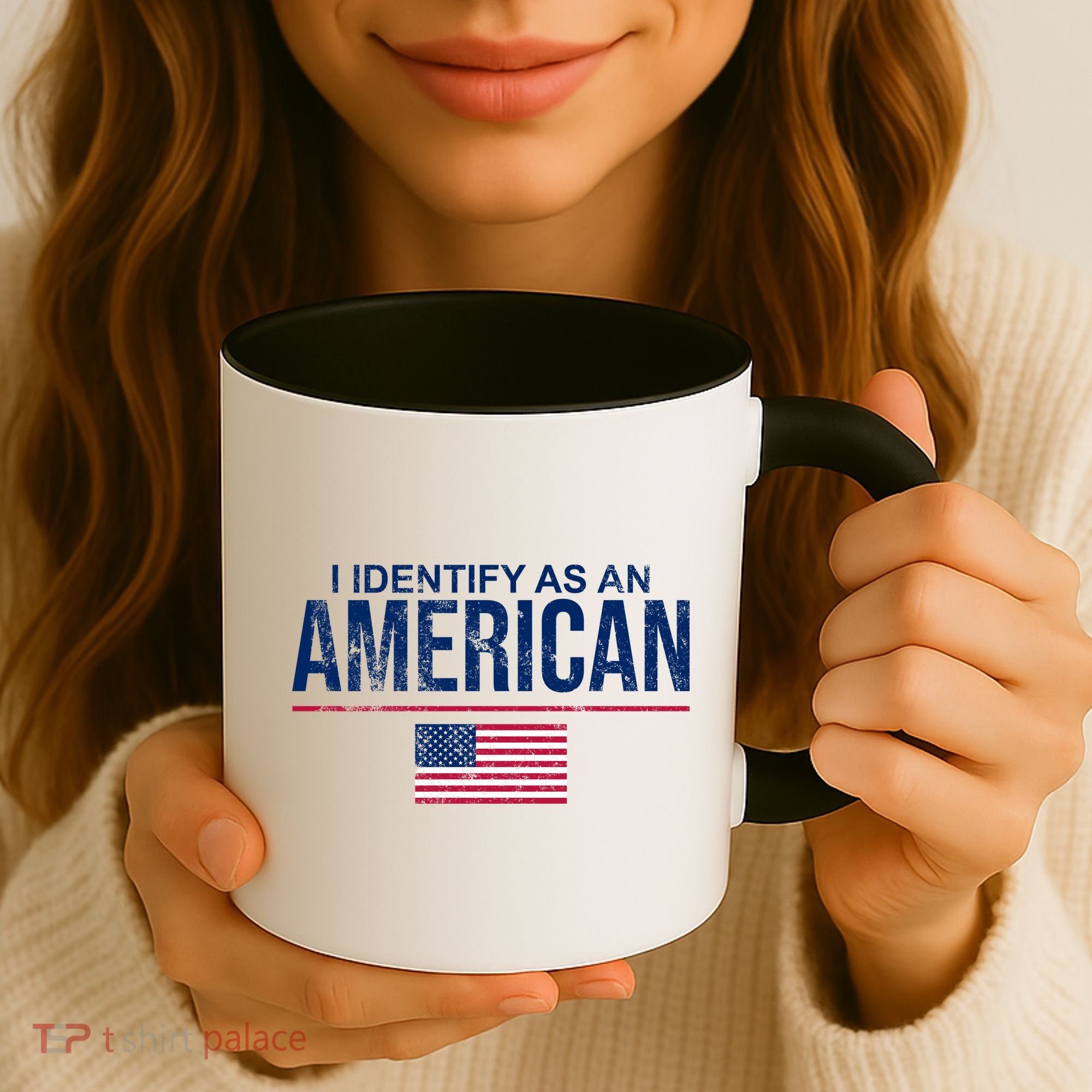 I Identify As An American USA FLAG Coffee Mug
